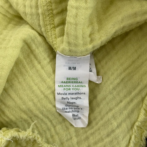 Aerie Lime Button Down Shirt | MEDIUM 🔥CLEAR THE CLOSET - Picture 4 of 6